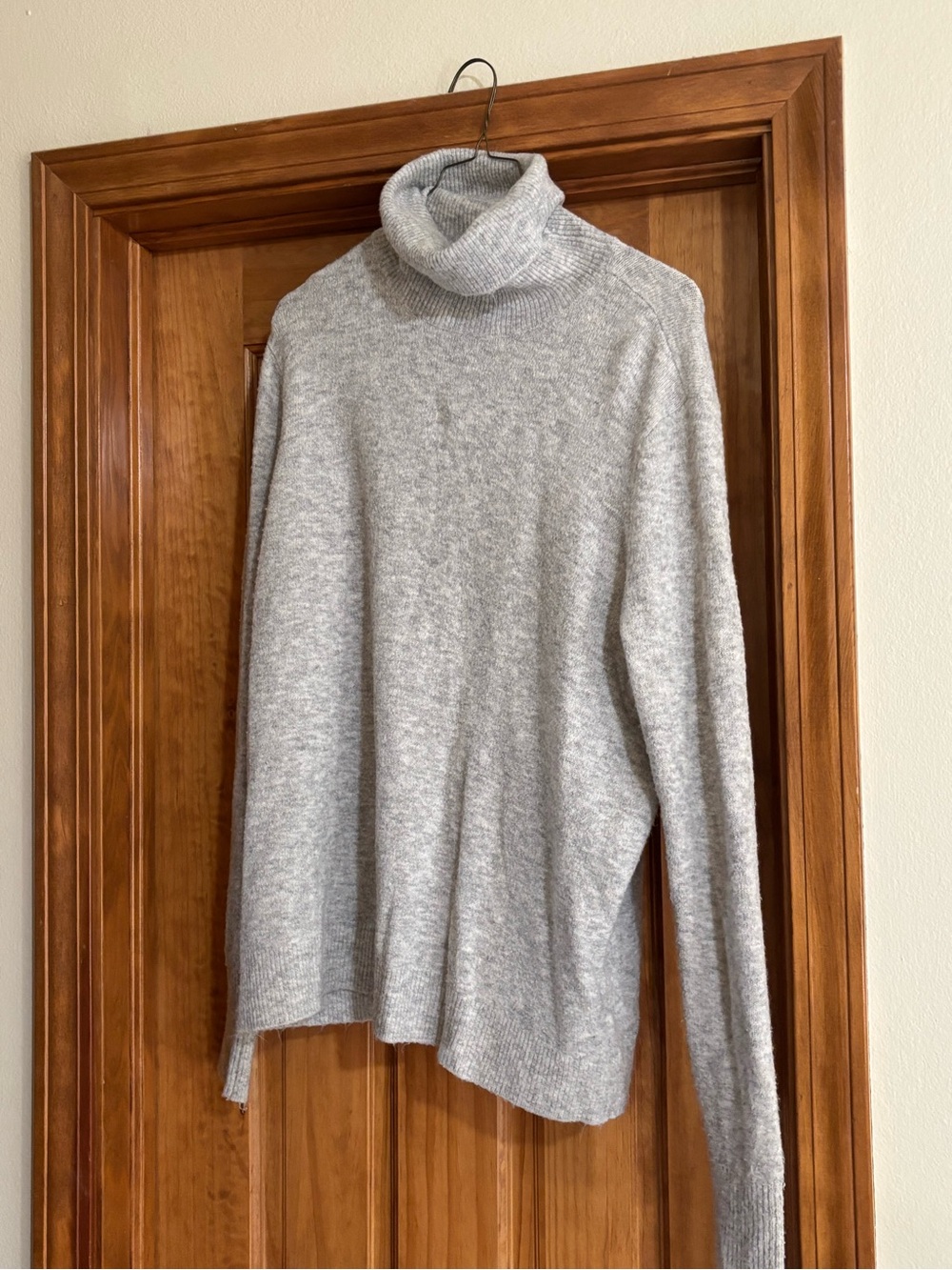 Halogen Cozy Grey Turtleneck Sweater - Women's